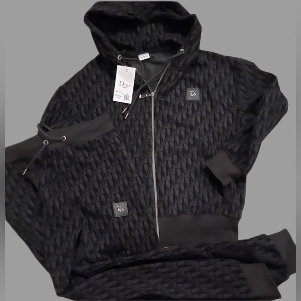 NEW M-3X DIOR SET ZIP HOODIE SWEATSHIRT & SWEATPANTS TRACK SUIT JACKET PANTS